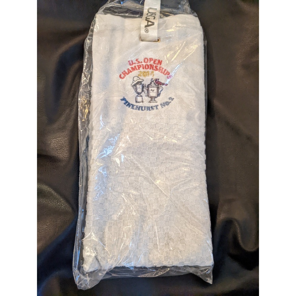 2014 Pinehurst 2 Golf Towel US Open USGA Member Commemorative Memorabilia Gray